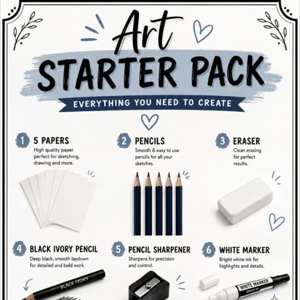 Art Starter Pack &mdash; everything you need to create