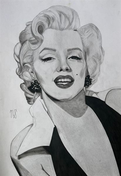 Pencil portrait art print
